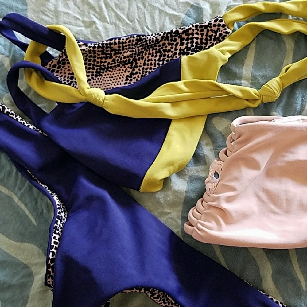Acacia indigo lilikoi biarritz ho'okipa bikini set - Picture 3 of 8